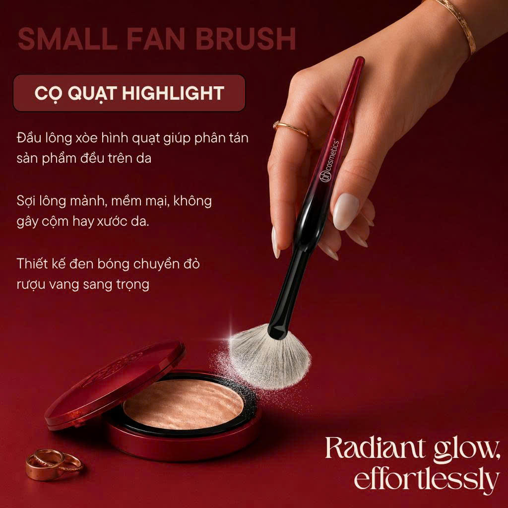 Cọ Highlight Đánh Setting Dạng Oval Bh Cosmetics Small Fan BH021